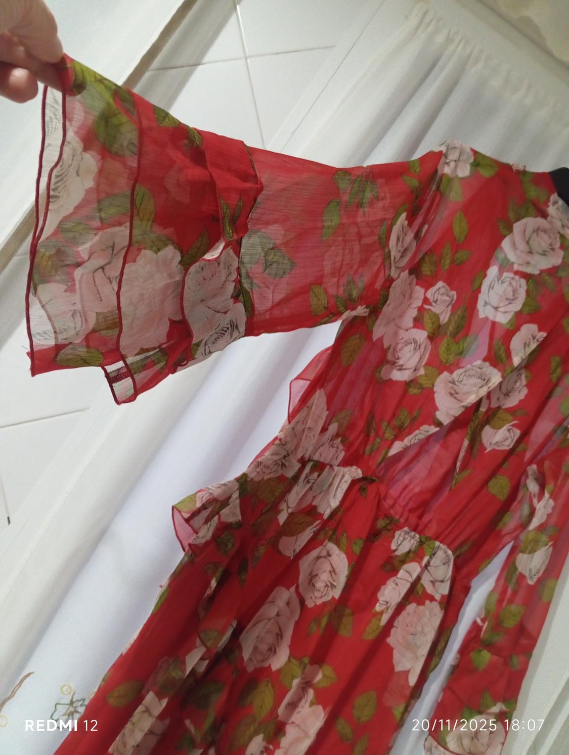 RUFFLED PRINTED DRESS - Image 3