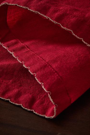 Zara SCALLOPED TABLECLOTH - 紅色