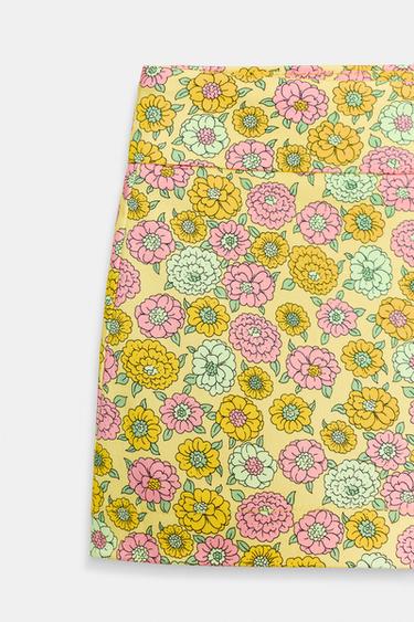 SHORT MINI FLEURS - Multicolore de Zara - Image 6