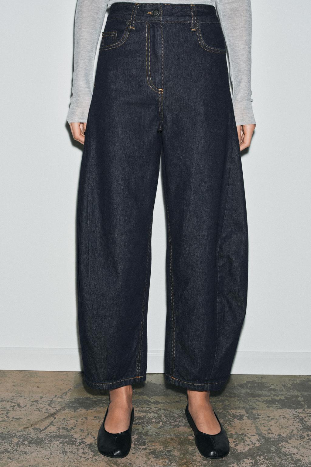 ZW COLLECTION MID-RISE ANKLE BALLOON JEANS - image 2