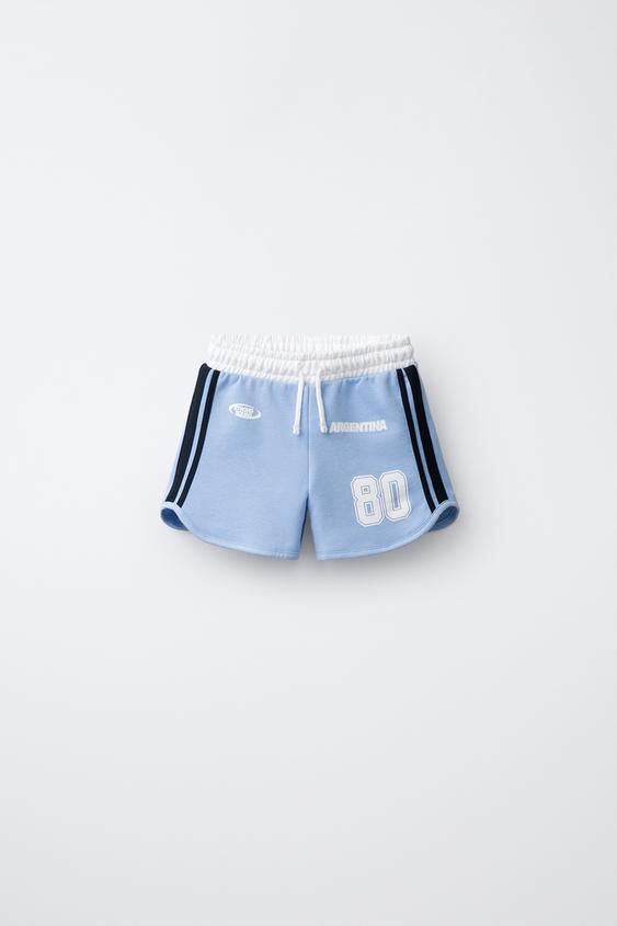 BERMUDA ESTAMPADO ARGENTINA - Azul de Zara - Imagen 0