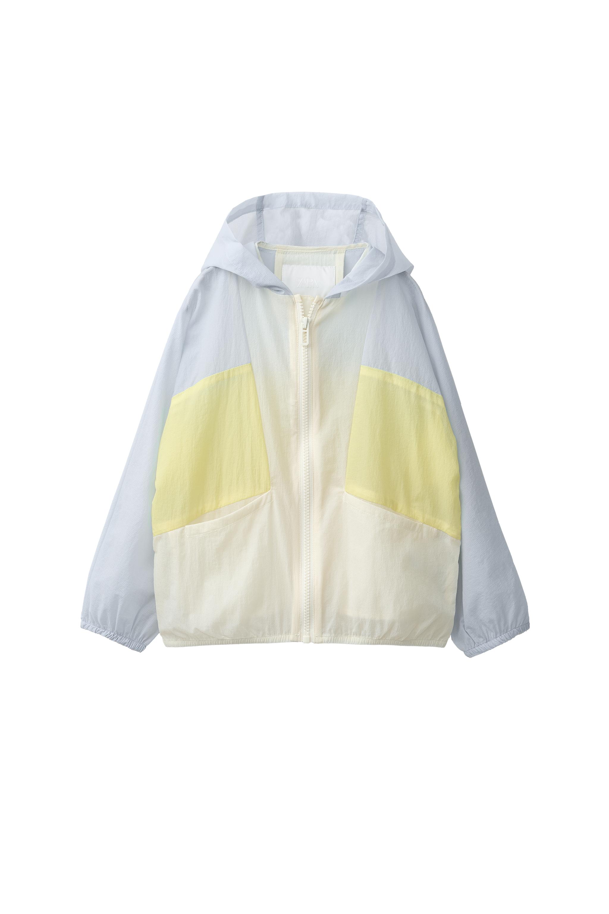 カラーブロックフーディレインコート - 単一 | ZARA Japan / 日本