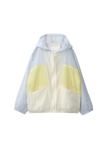 ÁO MƯA CÓ MŨ PHỐI MÀU COLOR BLOCK - chỉ có duy nhất từ Zara