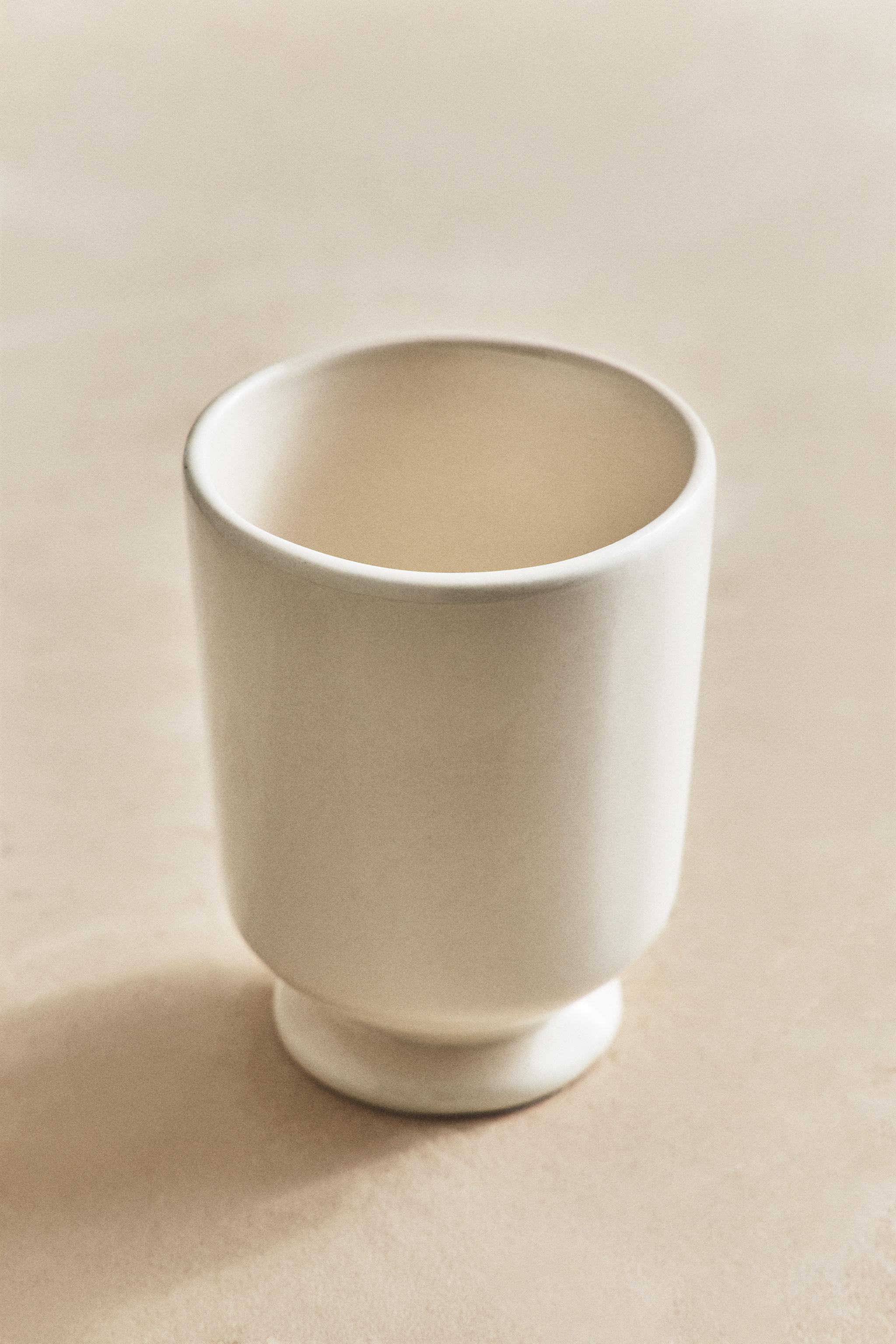 VERRE À DENTS CÉRAMIQUE CRÈME