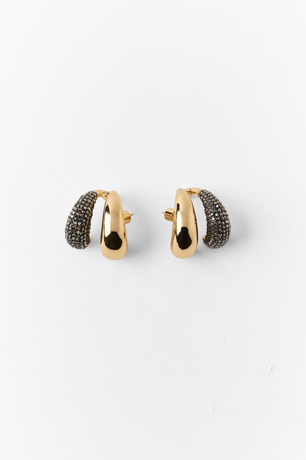 RHINESTONE EAR CUFF EARRINGS