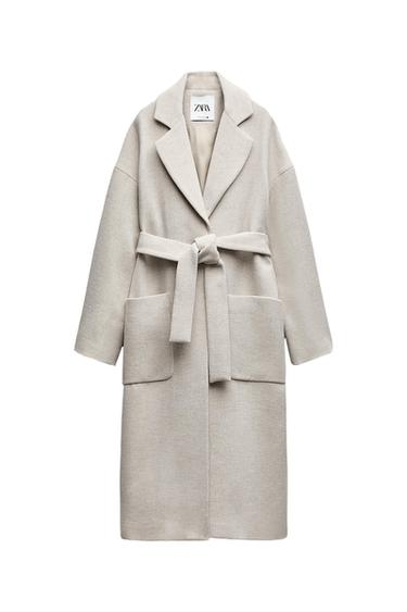 ZW COLLECTION WRAPAROUND COAT WITH BELT