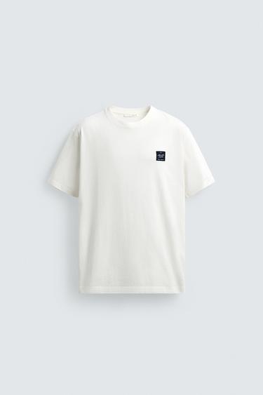 CONTRAST PRINT T-SHIRT - Light beige by Zara