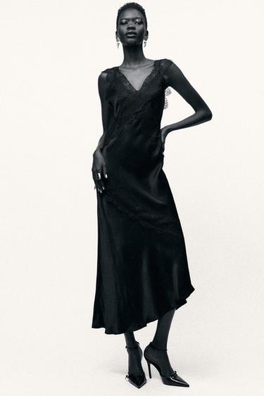 ZW COLLECTION CAMISOLE DRESS - Black by Zara