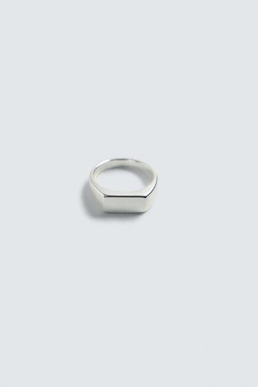 ANILLO SELLO ACERO INOXIDABLE - Plata de Zara