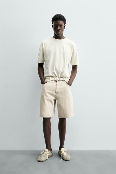 HEAVYWEIGHT BOXY FIT T-SHIRT - Vanilla by Zara - Image 0