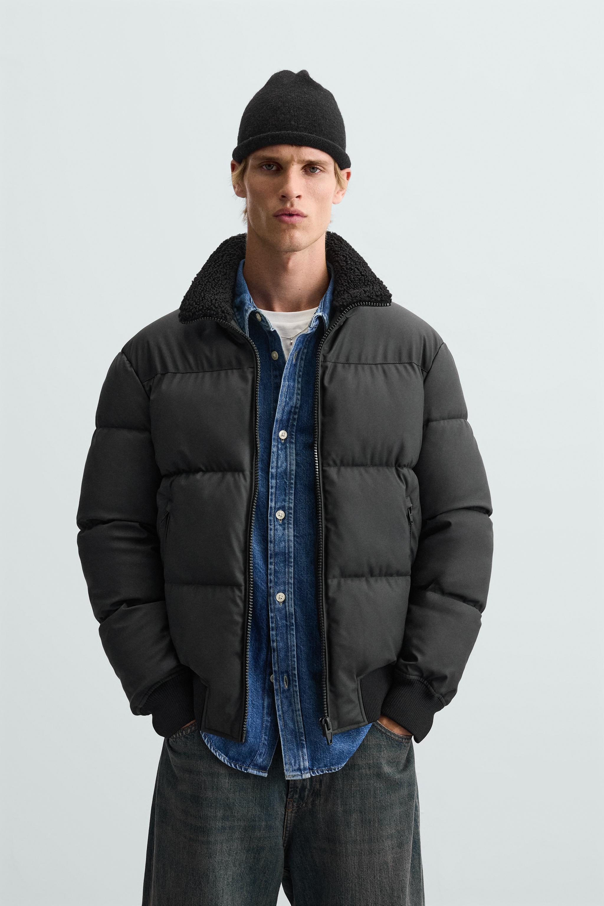 RUBBERISED PADDED JACKET - Black | ZARA Australia
