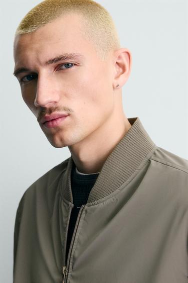 TECHNICAL BOMBER JACKET - Mink by Zara - Image 4