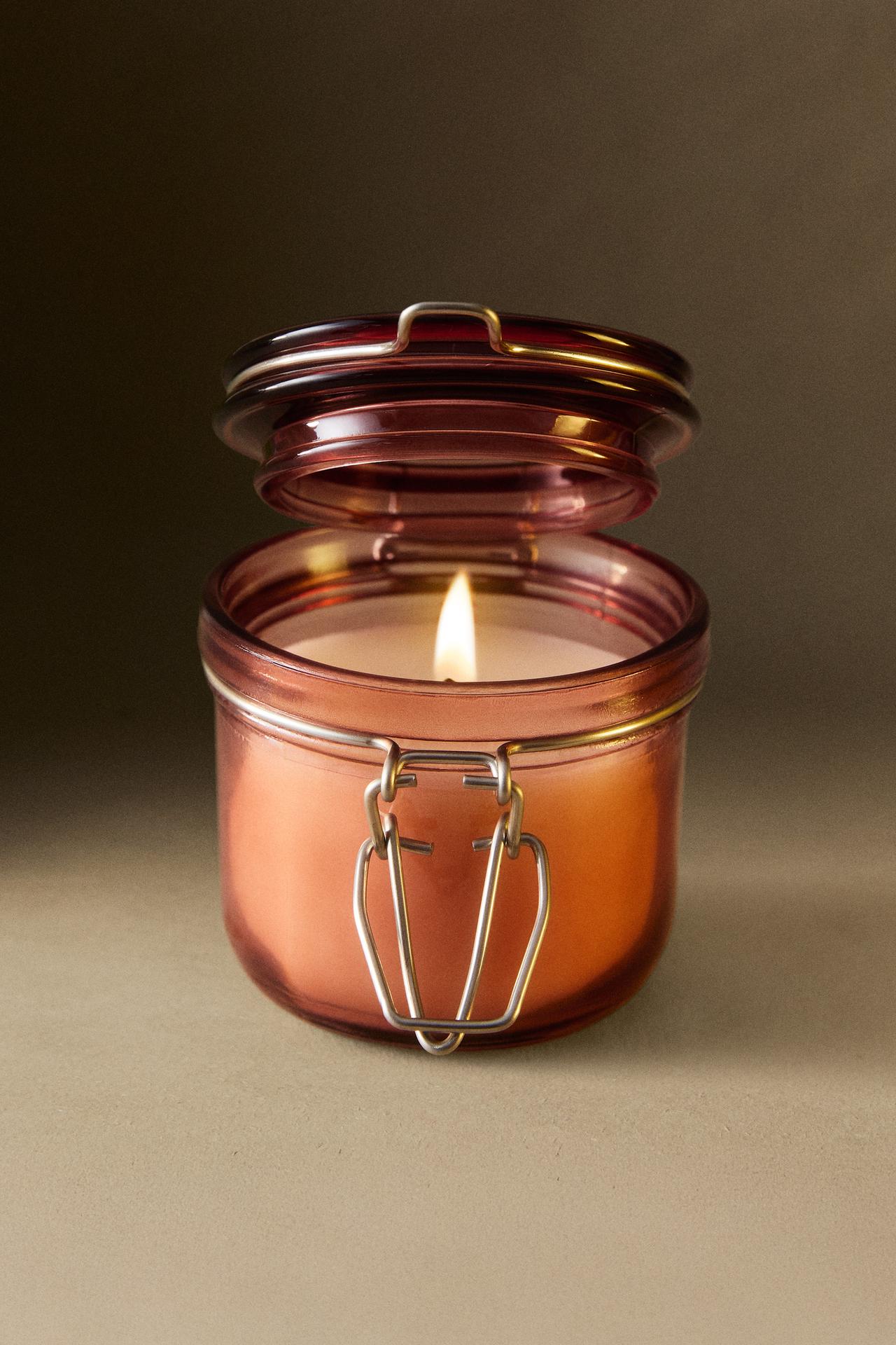 (120 G) SCENTED CANDLE SWEET COTTON — Pastel pink