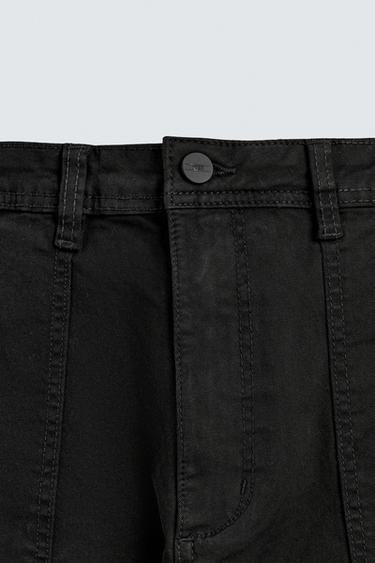 RELAXED FIT CARGO TROUSERS - Black by Zara - Image 2