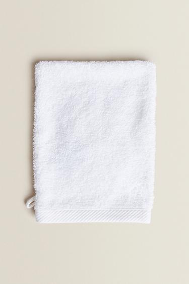 COTTON TERRY BATH-MITT - White by Zara - Image 0