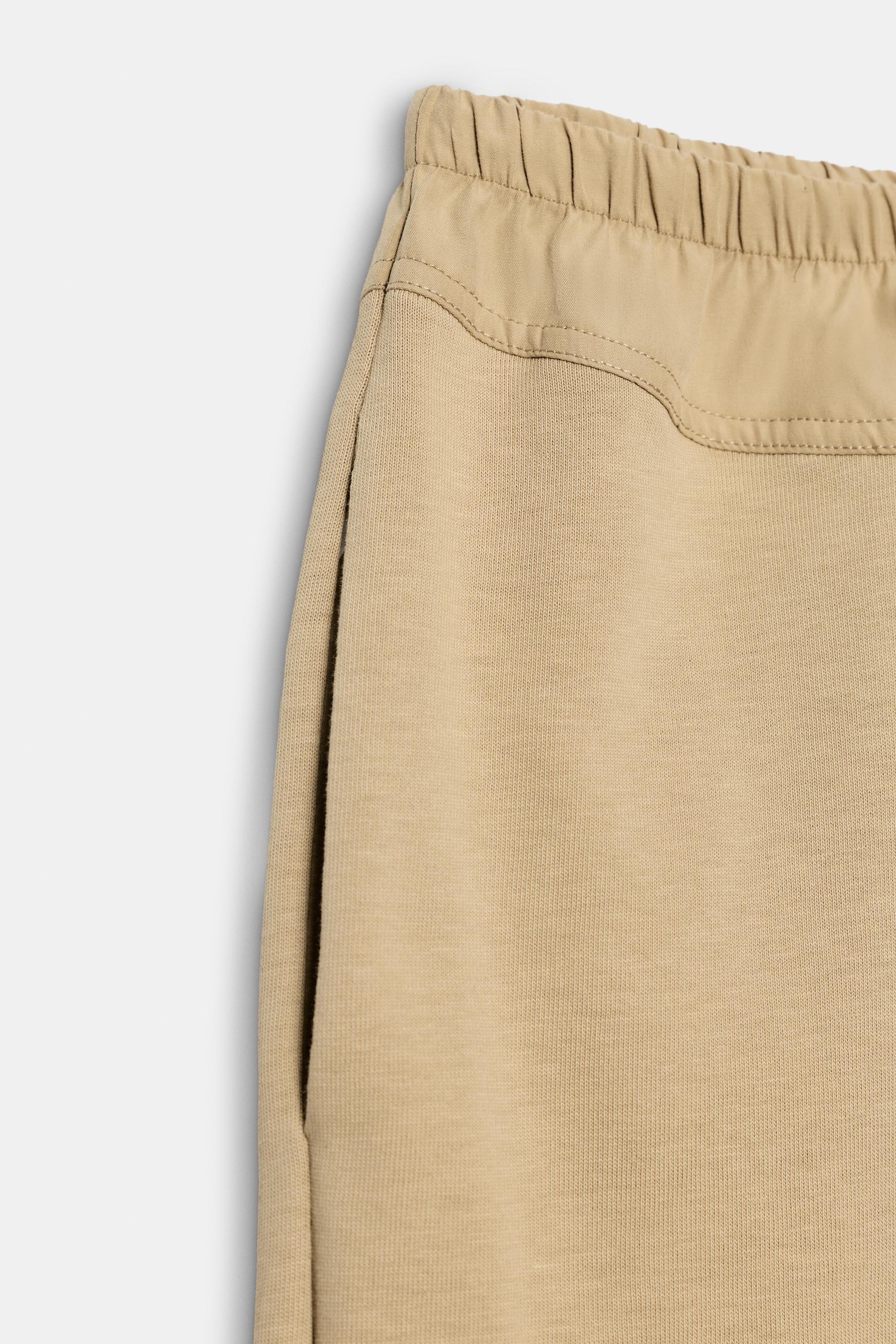 Женские брюки Zara COMBINED JOGGER TROUSERS — фото 9