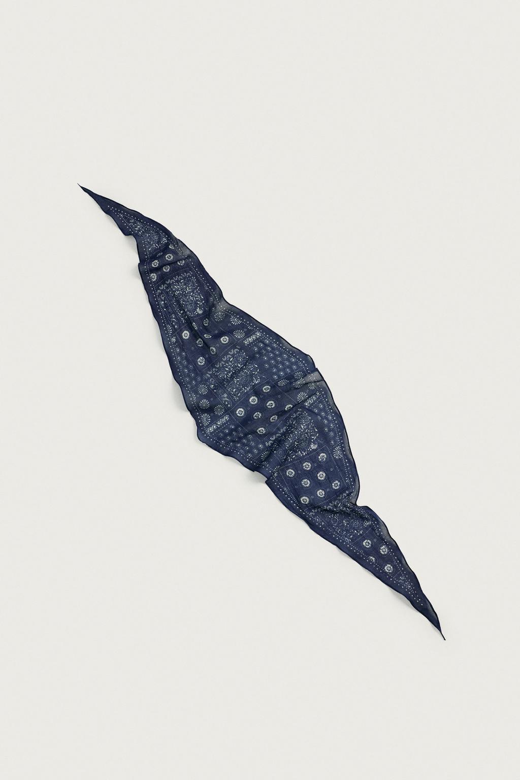 Long Patchwork Print Bandana — Men's