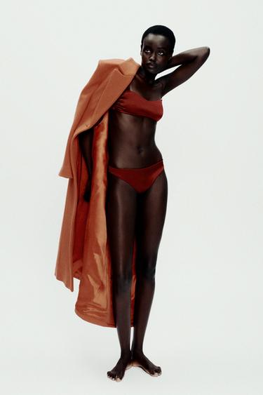 Zara LIMITED EDITION CLASSIC SILK PANTIES - Red - Image 0