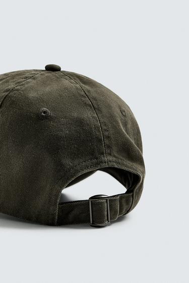 CASQUETTE DÉLAVÉE BRODÉE - Noir / Marron de Zara - Image 7