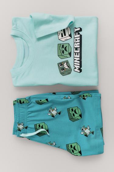 6-14 YEARS/ MINECRAFT © MOJANG AB. PYJAMAS - Blue by Zara