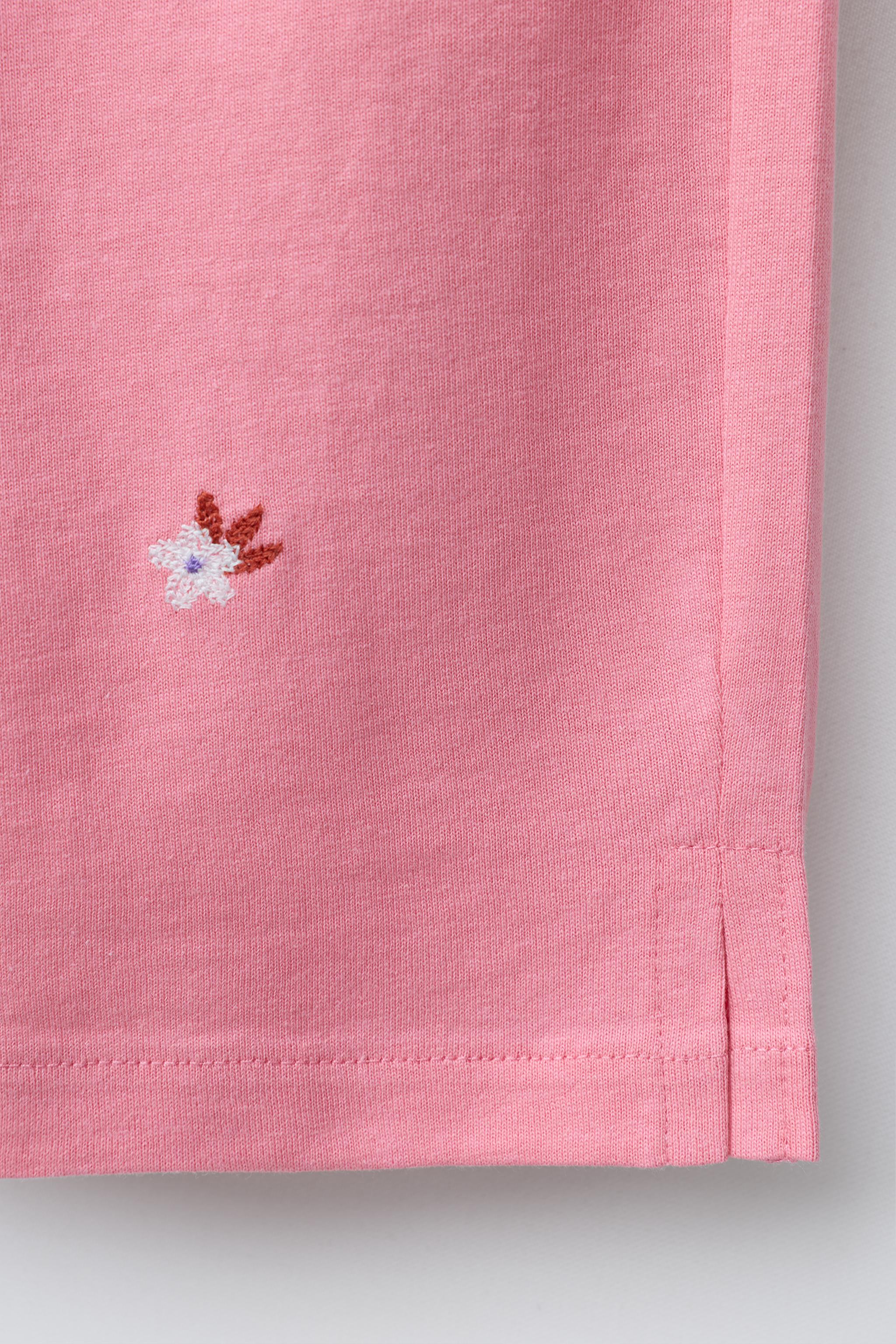 JUPE-CULOTTE À FLEURS BRODÉES