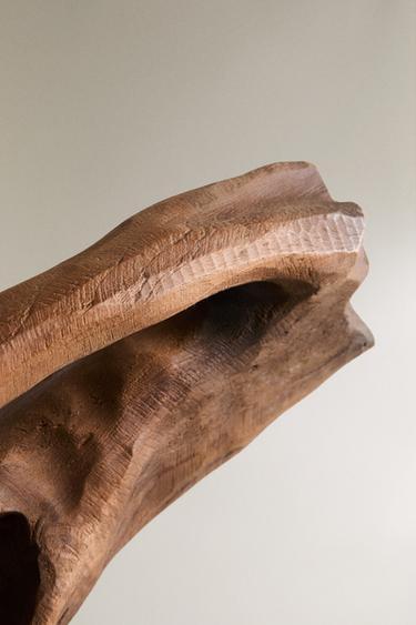 DECORATIVE WOODEN TRUNK - Light beige by Zara - Image 2