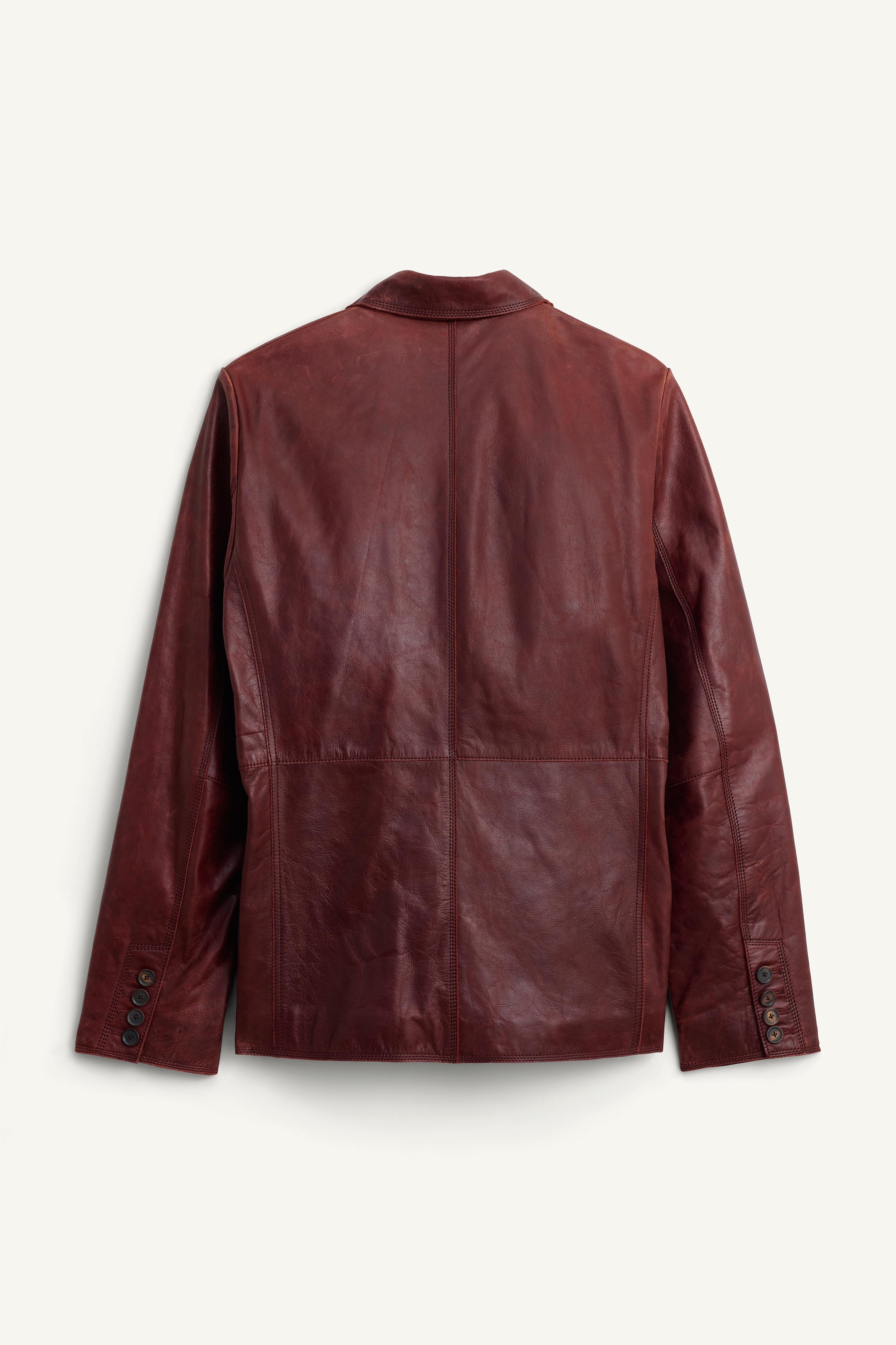 LIMITED EDITION LEATHER SUIT BLAZER
