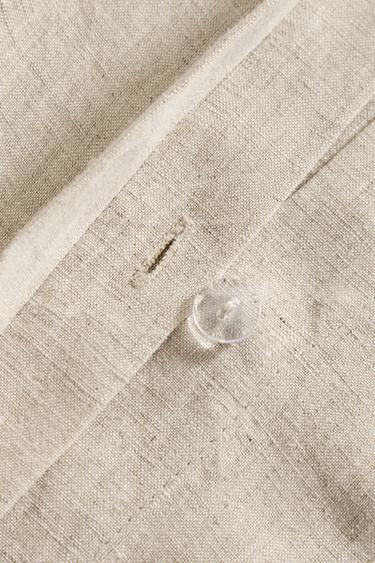 HOUSSE DE COUETTE CHANVRE (175 G/M²) - Beige clair de Zara - Image 3