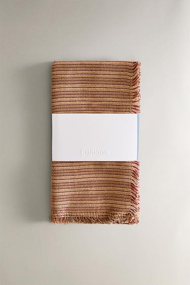 LOT SERVIETTES DE TABLE EN COTON RAYURES AVEC FRANGES - rayures de Zara - Image 4