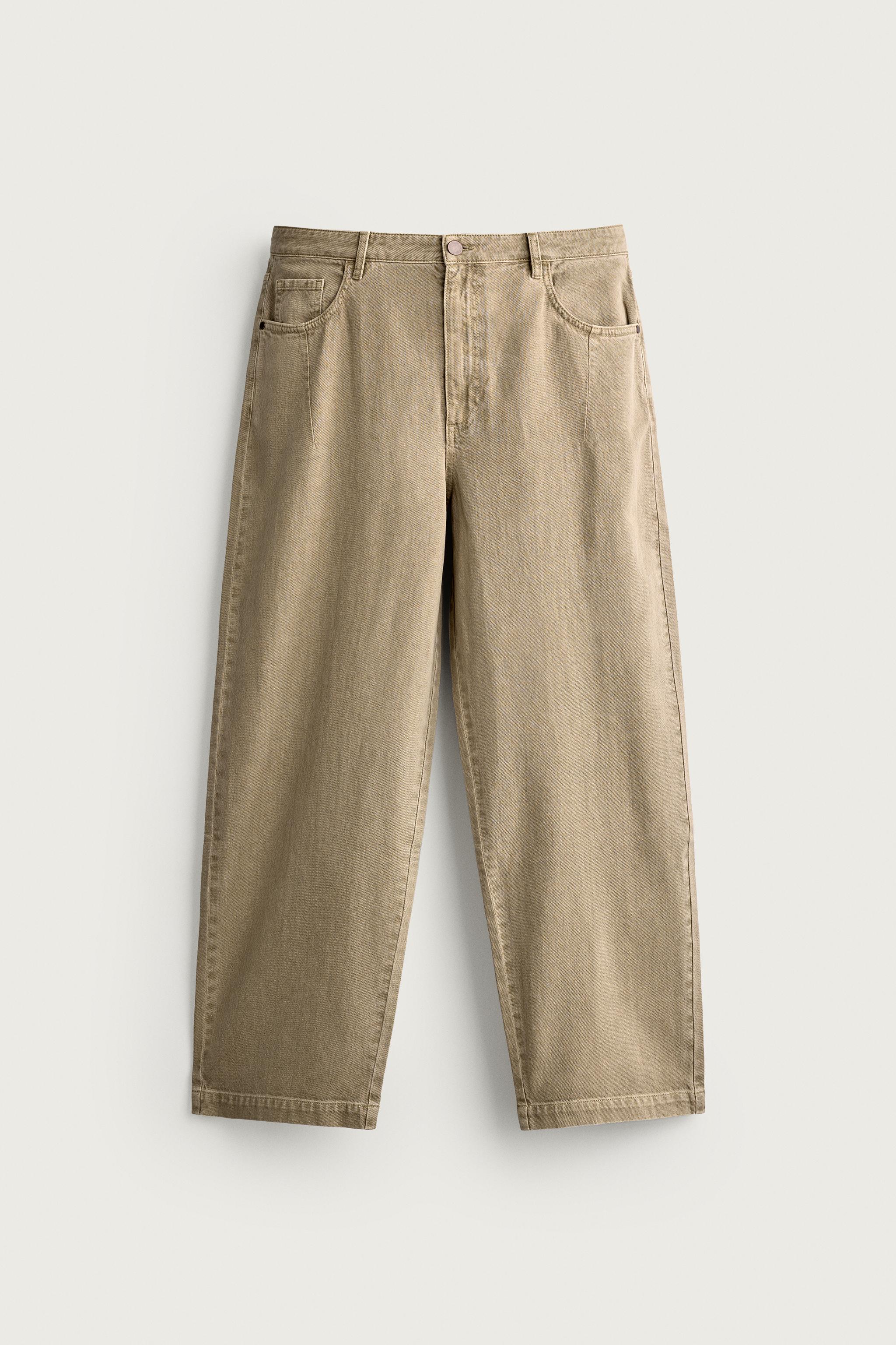 PANTALON DÉLAVÉ COTON - LIN