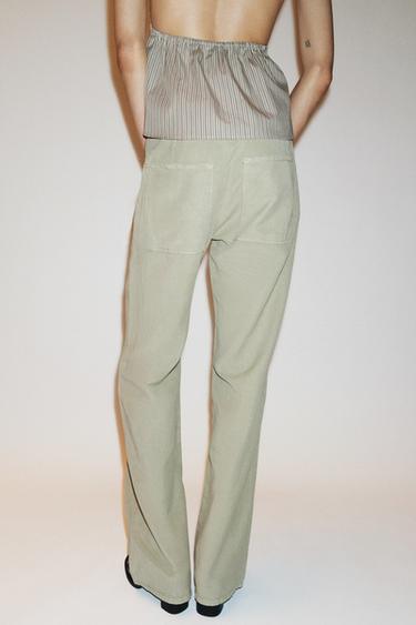 STRAIGHT PYJAMA TROUSERS - Oil by Zara - Image 2