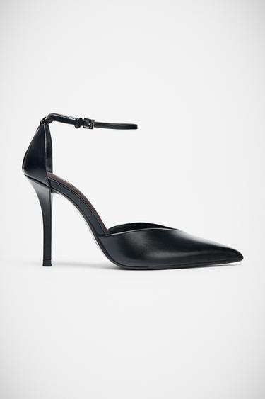 ANKLE STRAP HIGH-HEEL SHOES - Black by Zara