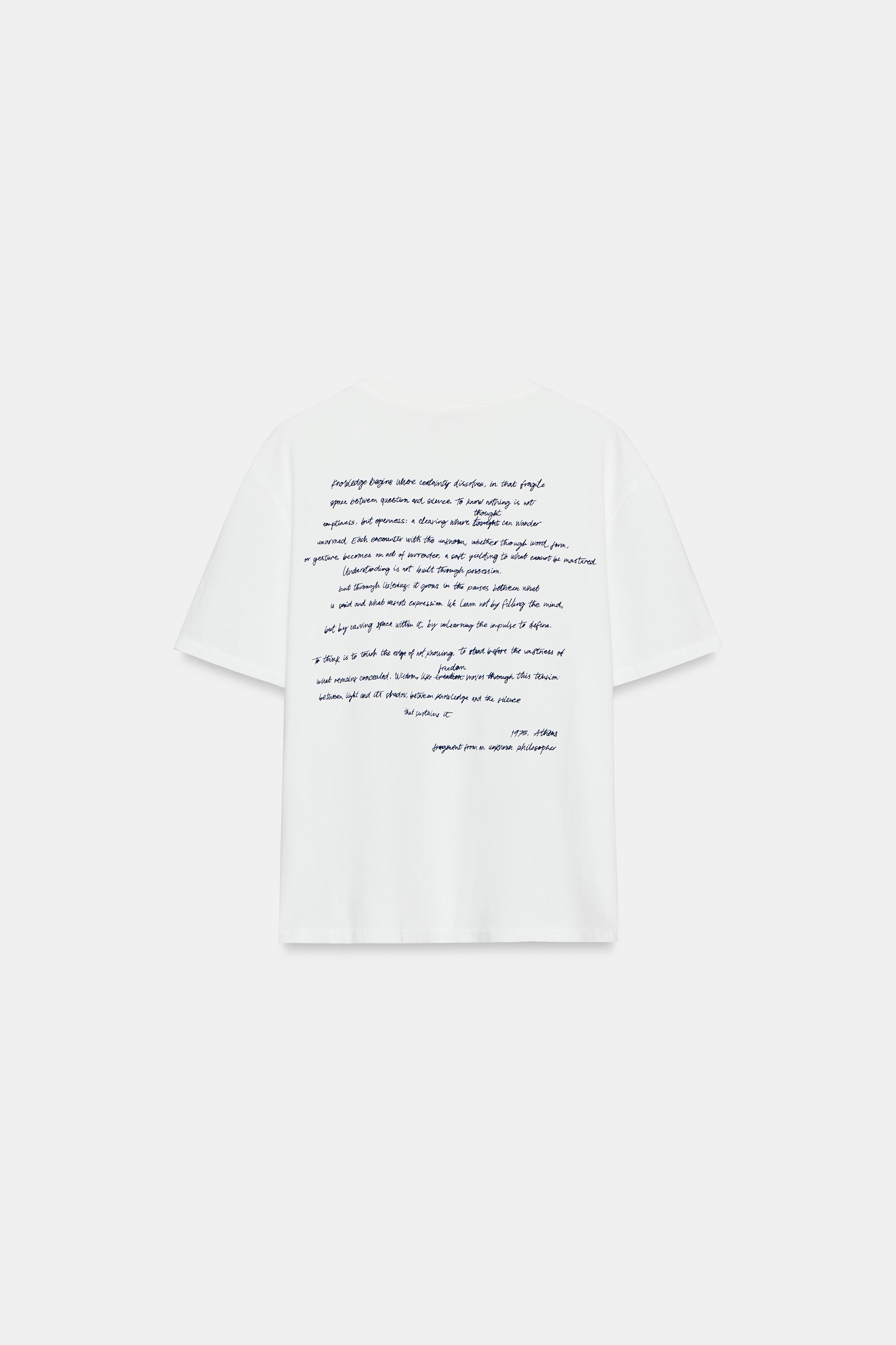 T-SHIRT INSCRIPTION MANCHES COURTES