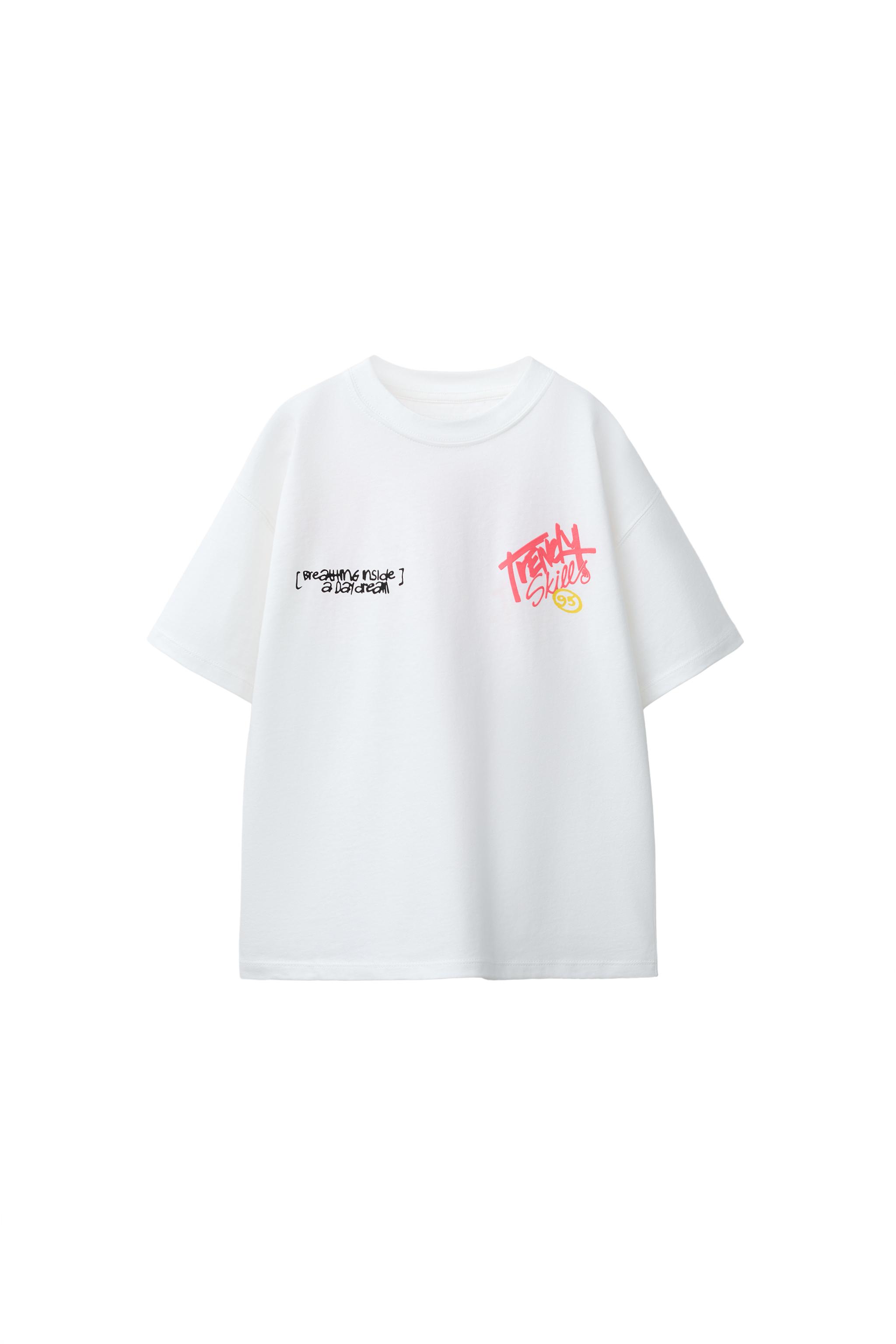 GRAFFITI PRINT T-SHIRT - White | ZARA United States
