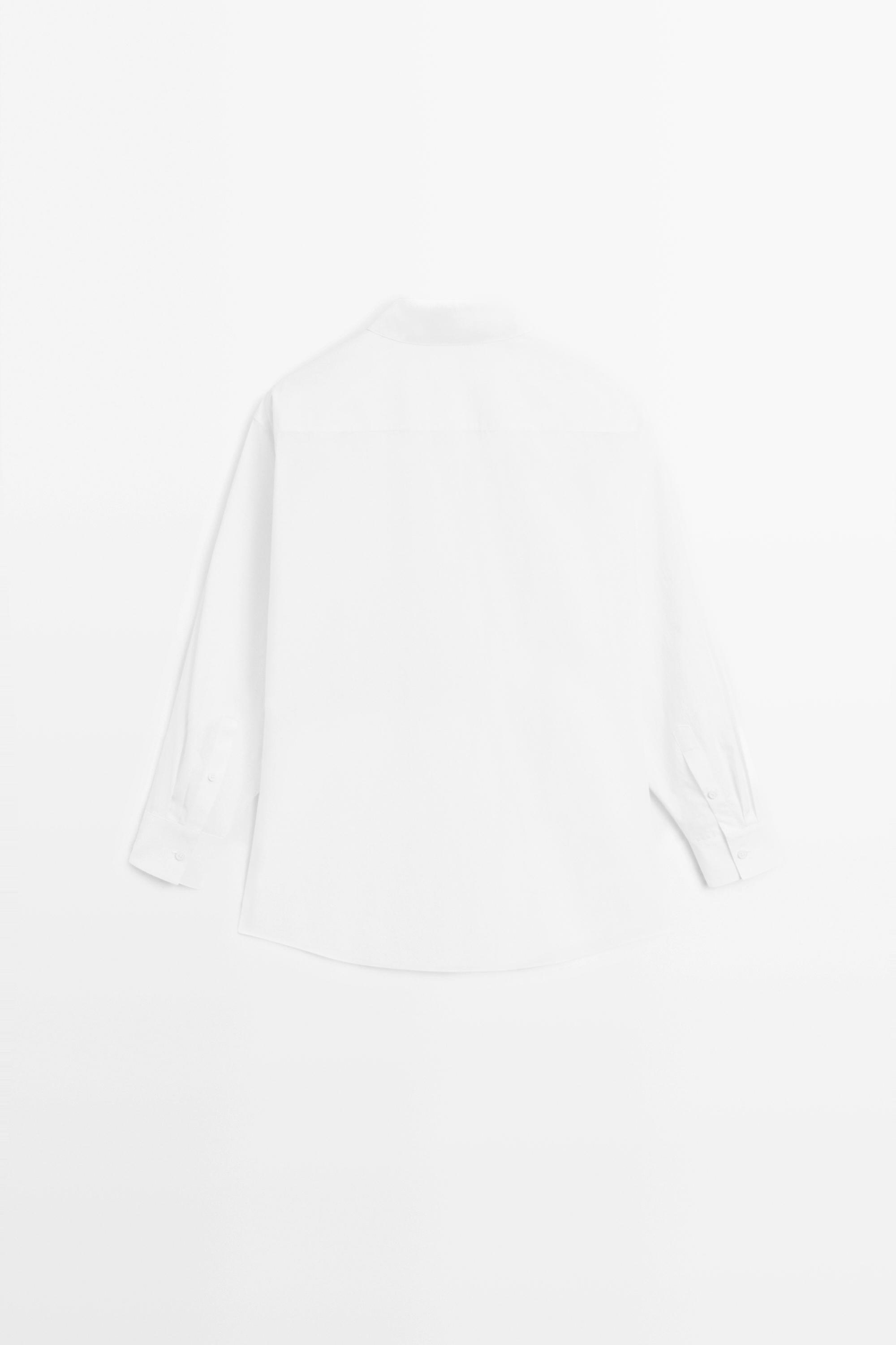 Chemise en popeline 100 % coton