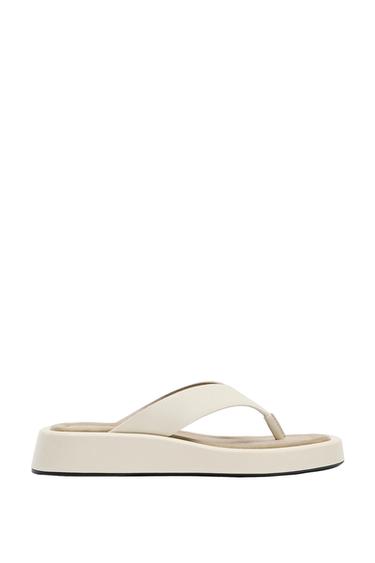 PLATFORM SANDALS - white by Zara