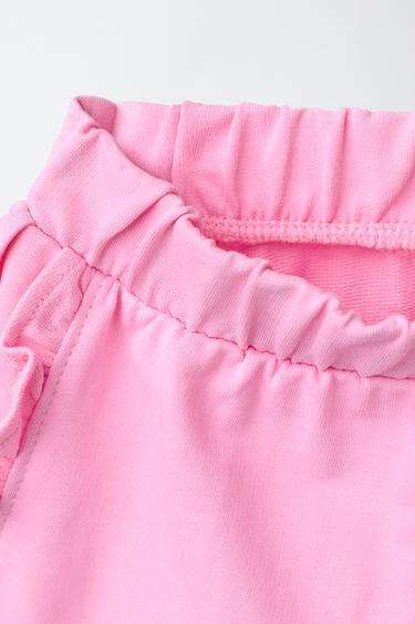 SHORT À VOLANTS - Rose moyen de Zara - Image 2