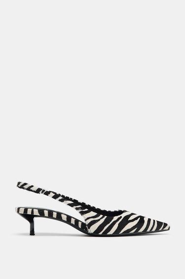 ANIMAL PRINT LEATHER SHOES - Multicoloured by Zara