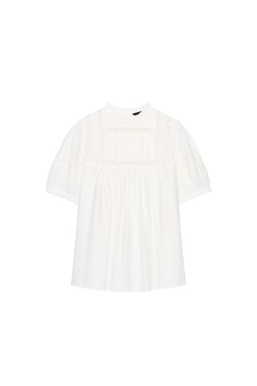 ROMANTIC BALLOON SLEEVE BLOUSE - White by Zara
