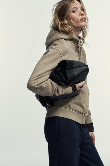 Zara VELIKA SHOPPER TORBA – Siva