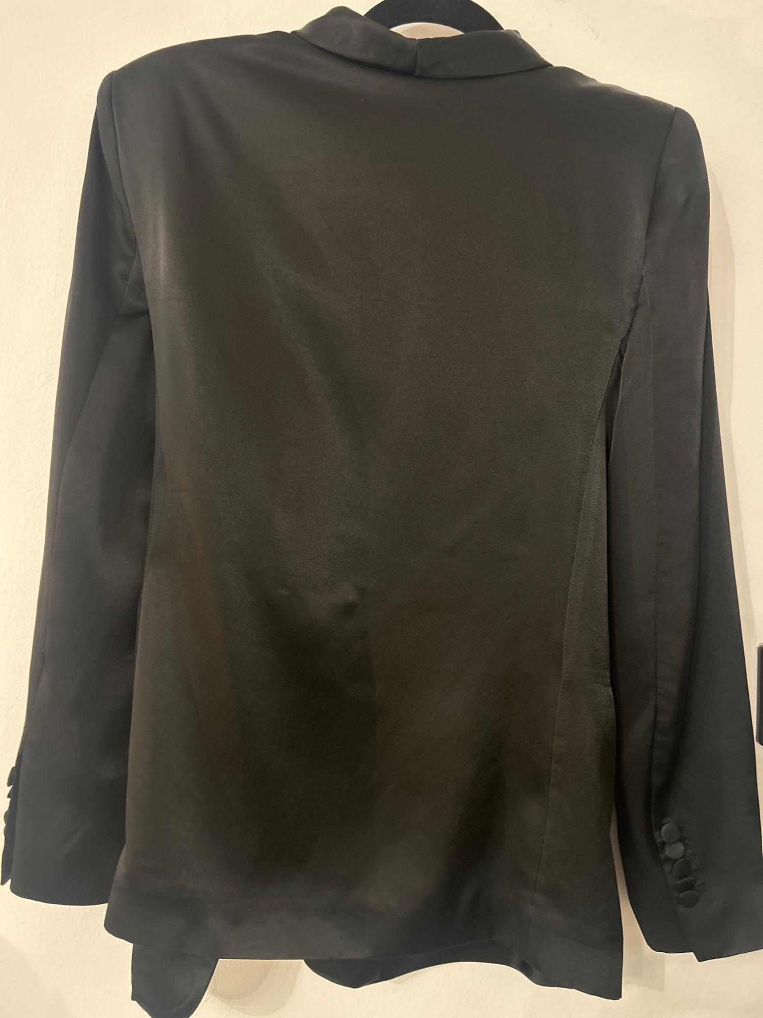 SATIN BLAZER WITH BOW