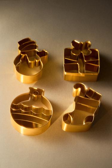 CHRISTMAS STEEL COOKIE CUTTER (SET OF 4) — Golden 1