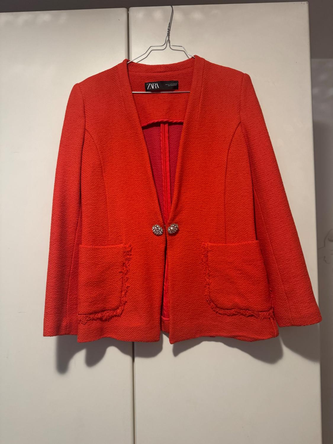 RHINESTONE BUTTON BLAZER - Image 3