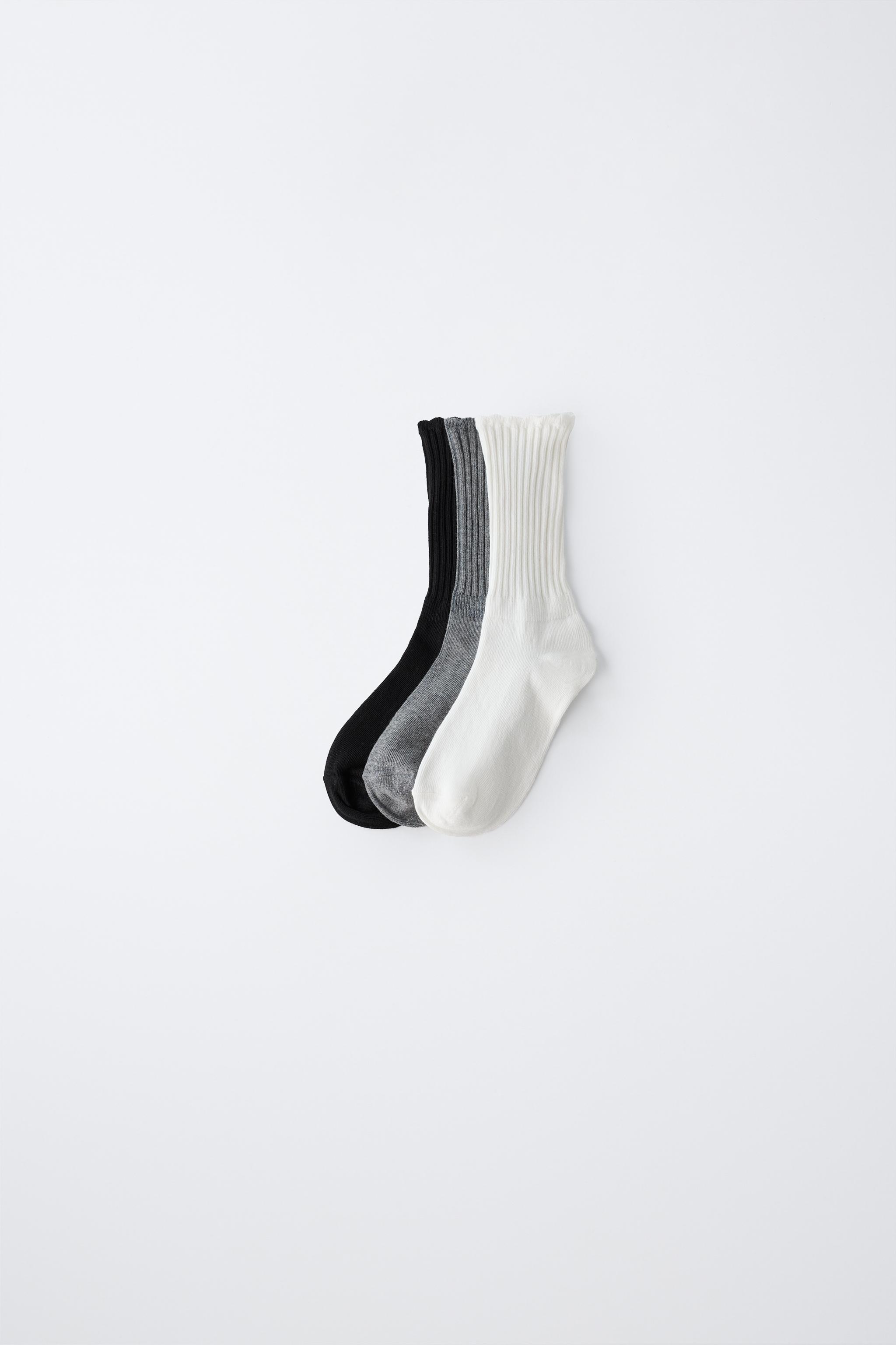 THREE-PACK OF TERRY CREW SOCKS