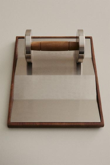 SOPORTE MANCUERNAS ROBLE ACERO - Marrón de Zara