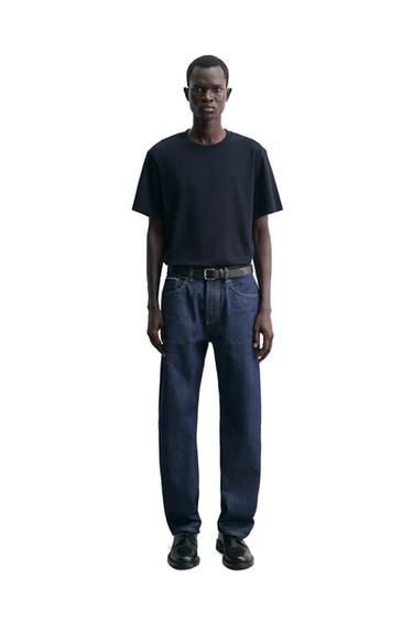 T-SHIRT SLIM FIT POIDS MOYEN - Bleu marine de Zara