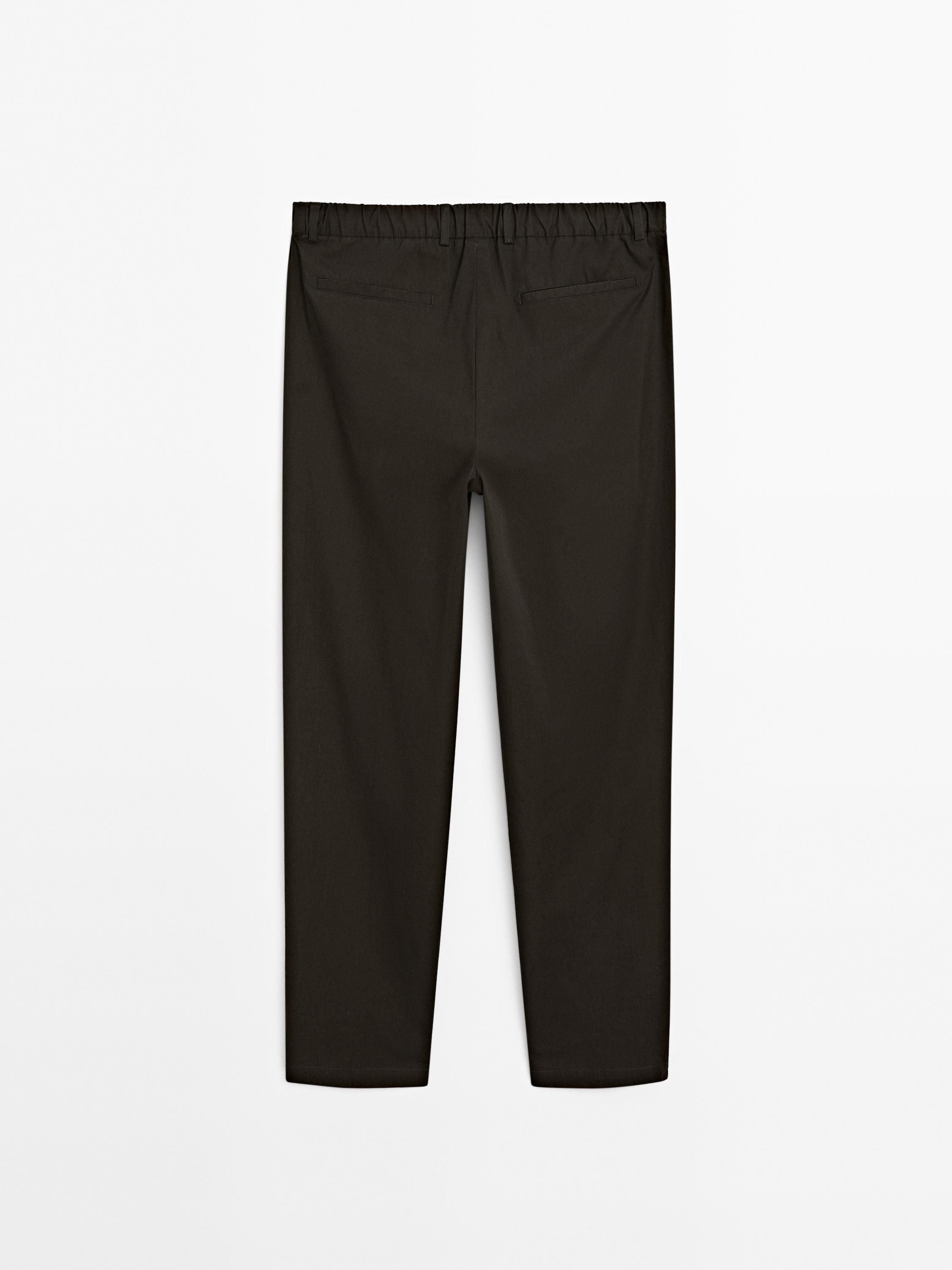 Semi-jogger fit trousers