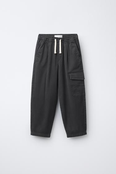 CARGO TROUSERS - Anthracite grey by Zara