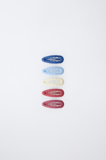 PACK CINCO PINCITAS ONDAS - Azul de Zara