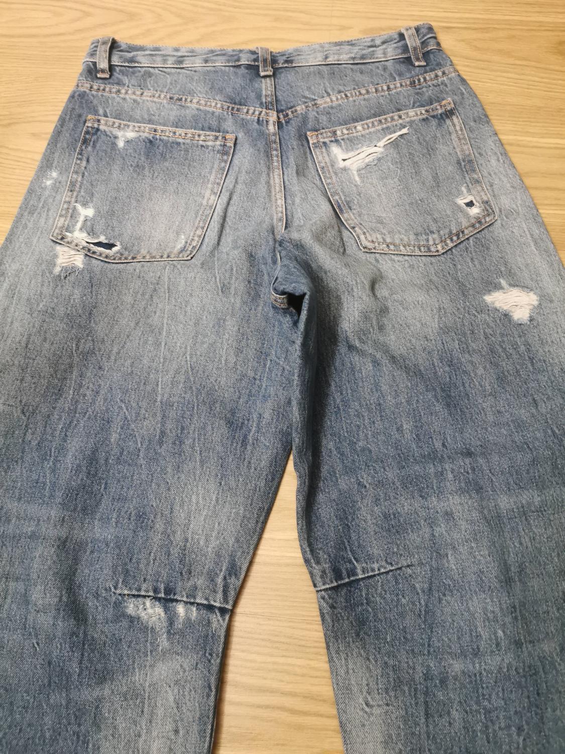 ZW COLLECTION RELAXED FIT WIDE-LEG EXTRA-LONG MID-RISE JEANS - Image 3